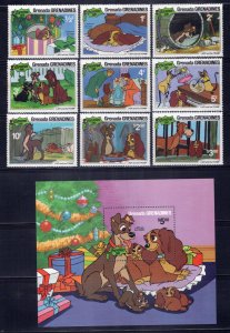 Grenada Grenadines 450-459 MNH Disney Lady & the Tramp Disney ZAYIX 0701M0087