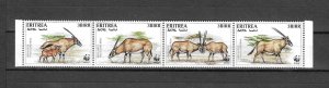 ERITREA 1996 WWF SG 319/22 MNH Cat £11