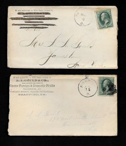 PH58 Ads. New Location A.A.Gould & Co. Foreign & Domestic Fruits Bank Notes 3c.