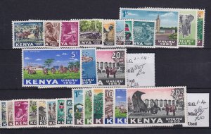 KENYA Attractive mint assembly on nineteen large stockcards - 33708