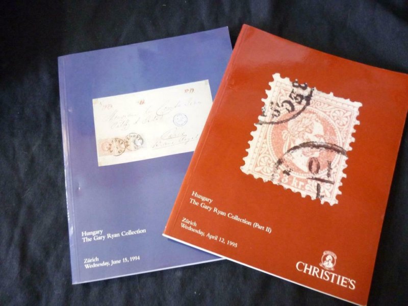 2 x CHRISTIE'S AUCTION CATALOGUES 1994/5 HUNGARY THE GARY RYAN COLLECTION 1 & 2