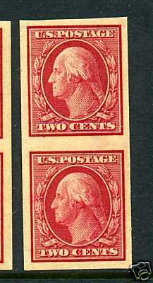 Scott #384 (384V) Mint  Imperf Pair NH (Stock #384-25)