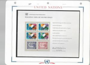 United Nations Souvenir Cards - 11 Mostly FDC cards on White Ace Pages (group 1)