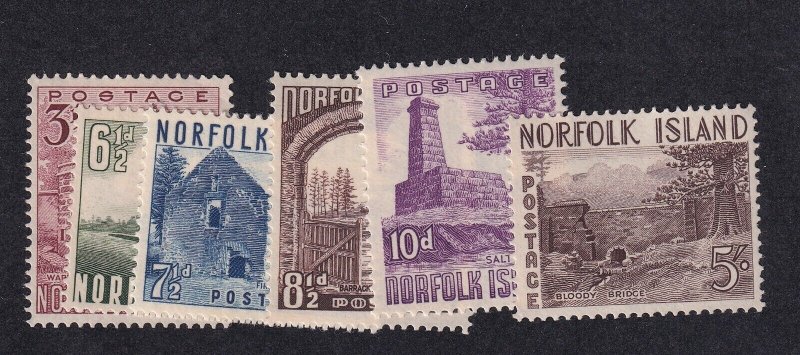 Norfolk Is 13-18 VF OG never hinged set nice colors scv $ 42 ! see pic ! 