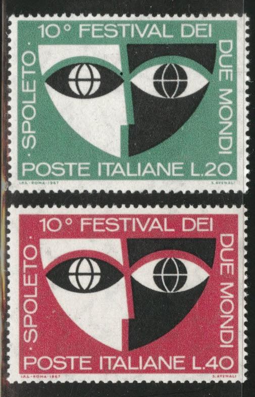 Italy Scott 962-963 MNH** 1967 Festival set