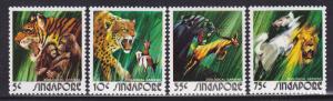 Singapore Scott # 202-205 VF never hinged set nice colors scv $ 17 ! see pic !