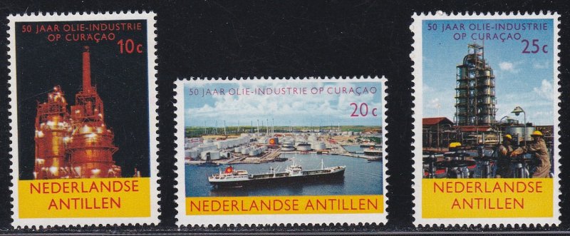 Netherlands Antilles # 292-294, Oil Refining, NH, 1/2 Cat.