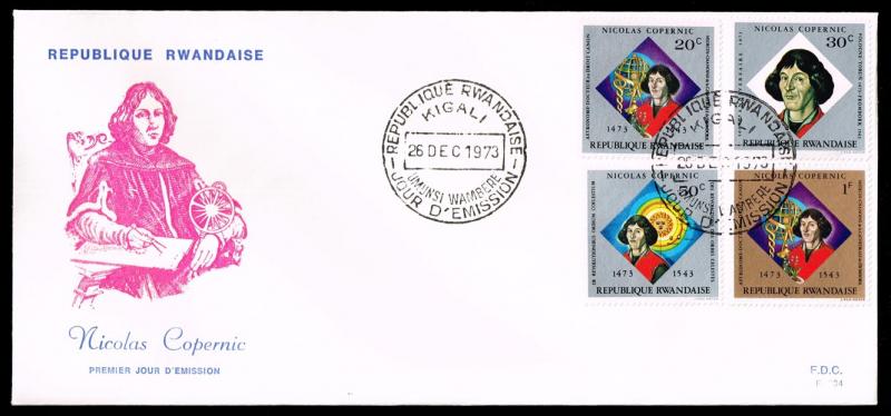 Rwanda #551 Nicolaus Copernicus First Day Cover