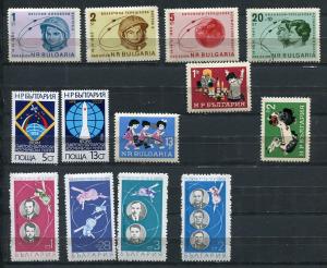 Bulgaria 1963 and up Accumulation Space MNH 4 stamps are USED/CTO 5515