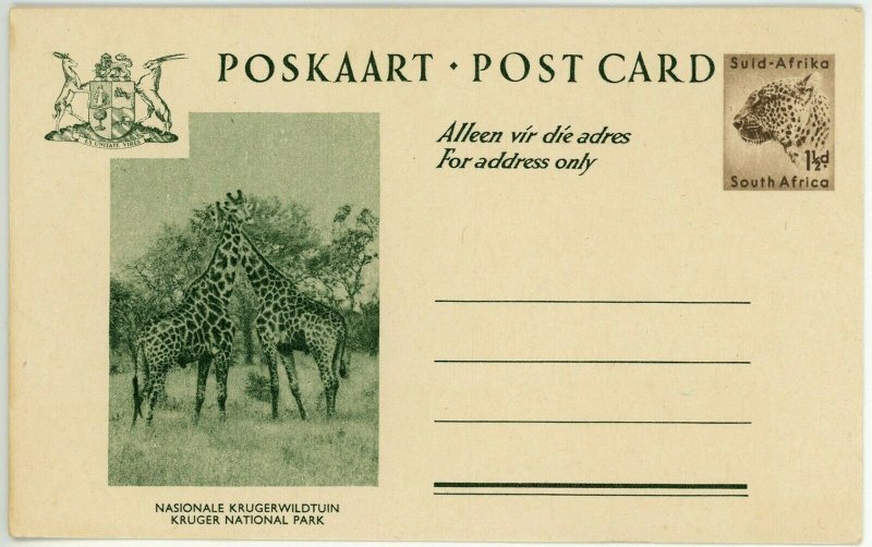 SOUTH AFRICA Kruger Park Suid British Commonwealth Stationery Postal Card