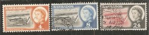Barbados  Scott  251-3  Harbor    Used