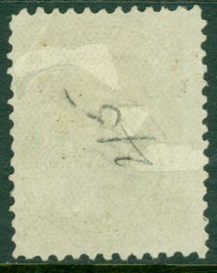 EDW1949SELL : CANADA 1875 Sc #26 Olive Green. Perf 11¾ x 12. Fine Used. Cat $225