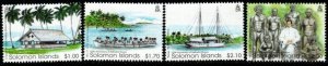 SOLOMON ISLANDS SG1012/5 2002 CENTENARY OF MISSIONARY MISSION MNH