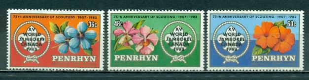 Penrhyn Island #215-217  MNH  Scott $6.50