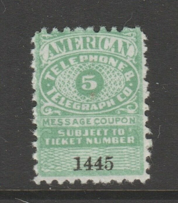 USA Telephone Stamp Coupon Cinderella revenue fiscal 9-18  telegraph exp 1923