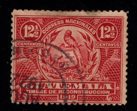 Guatemala  Scott RA1 used  postal tax stamp