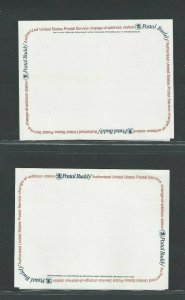 CVUX1-3 Group Of 8 Different Mint Postal Buddy Cards Each Identified 