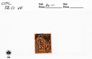 FRENCH COLONIES  34  FAULTS  USED