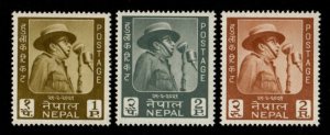 Nepal #173-175 MNH