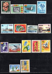 GHANA SC# 286-300 FVF/MOG