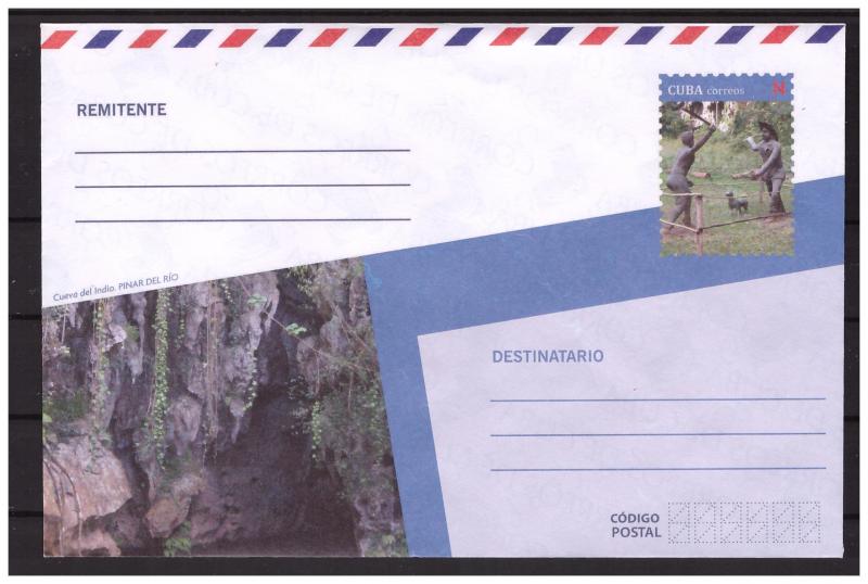 CUBA prestamped envelope 2018 Cave PINAR DEL RIO