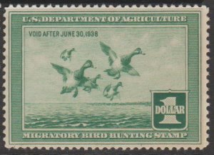U.S. Scott #RW4 Duck Stamp - Mint Single