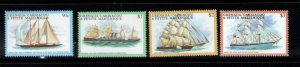 Grenada - Grenadines #2322-25 (2001 Sailing Ships set) VFMNH CV $5.25