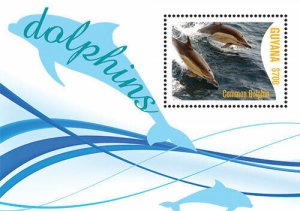 Guyana - 2012 - Dolphins - Souvenir Sheet - MNH