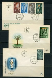 ISRAEL LOT Aii  OF 24 DIFFERENT FIRST DAY COVERS AS SHOWN