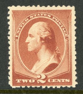 USA 1883 Washington  2¢ Red Brown Scott # 210 MNH  E600 