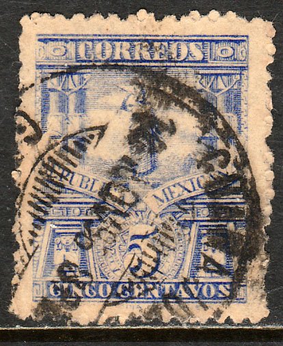 MEXICO 261 5cents MULITA WMK INTERLACED RM USED F-VF. (161)