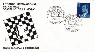 Spain Chess Cachet Cover, 1980