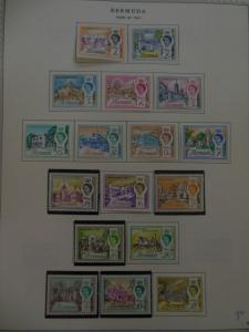 BERMUDA : Beautiful Very Fine, Mint collection on album pages. SG Cat £996.00