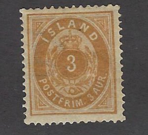 Iceland SC#15 Facit 8c Mint F-VF SCV$70.00....Fill a Great Spot!