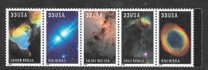 #3384-88 MNH Strip of 5