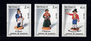 Monaco Scott #1766-1768 MNH