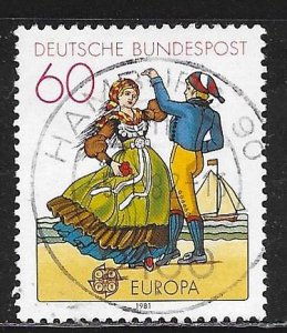 Germany 1350: 60pf North German Couple Dancing, used, VF