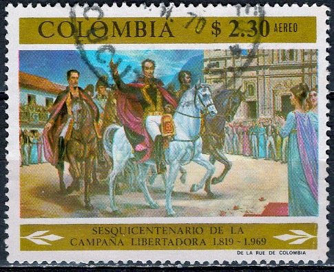 Colombia; 1969: Sc. # C517: Used Cpl. Set