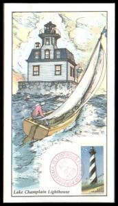 #2471 Lake Champlain Lighthouse Collins FDC