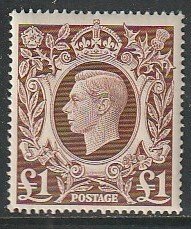 1948 Great Britain -Sc 275 - MNH VF - 1 single - King George VI