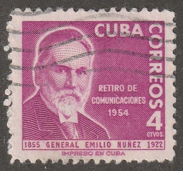 Cuba, Stamp, Scott#546, Used, Hinged, 4 cents, Nunez