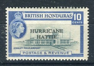 BRITISH HONDURAS; 1960s early QEII Hurricane issue Mint hinged 10c. value