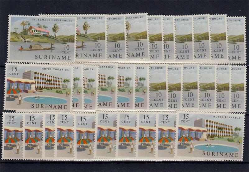 Suriname 1962 MNH Large Lot Blocks S/S Malaria Fund Hammarskjold 360+Stamps#C899