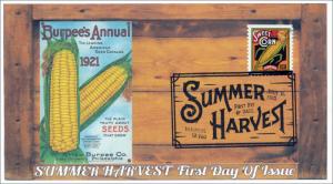 2015, Summer Harvest, Sweet Corn, BW Pictorial, FDC, 15-190