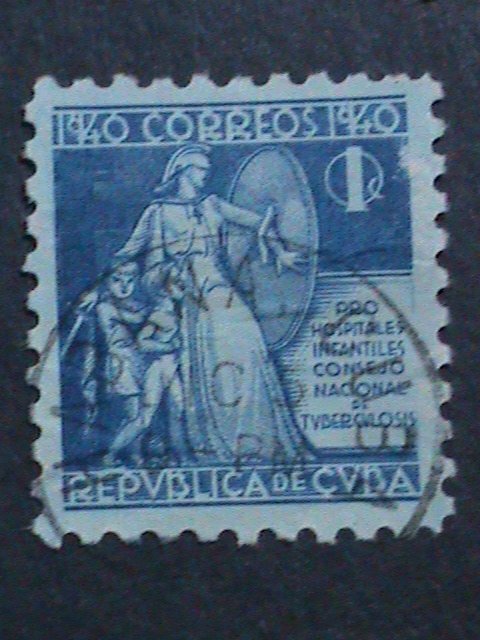 ​CUBA 1942 ALMOST 80 YEARS OLD- VERY OLD USED CUBA-STAMP-VERY FINE