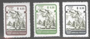 Paraguay Scott 640-642 MH* Scout stamps