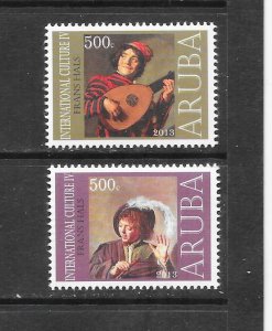ARUBA #427a-b PAINTINGS BY FRANS HALS  MNH