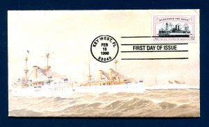 Sc. 3192 Remember the Maine FDC - Howard Tiffner