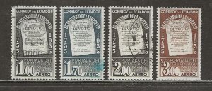 Ecuador Scott catalog # C302-C305 Used See Desc