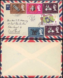 British Solomon Is Mixed Franking Cover